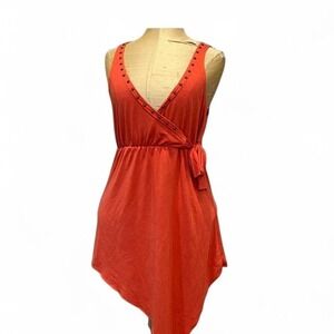 VINTAGE Y2K Guess Babydoll Top Sz M Studded Festival Western USA